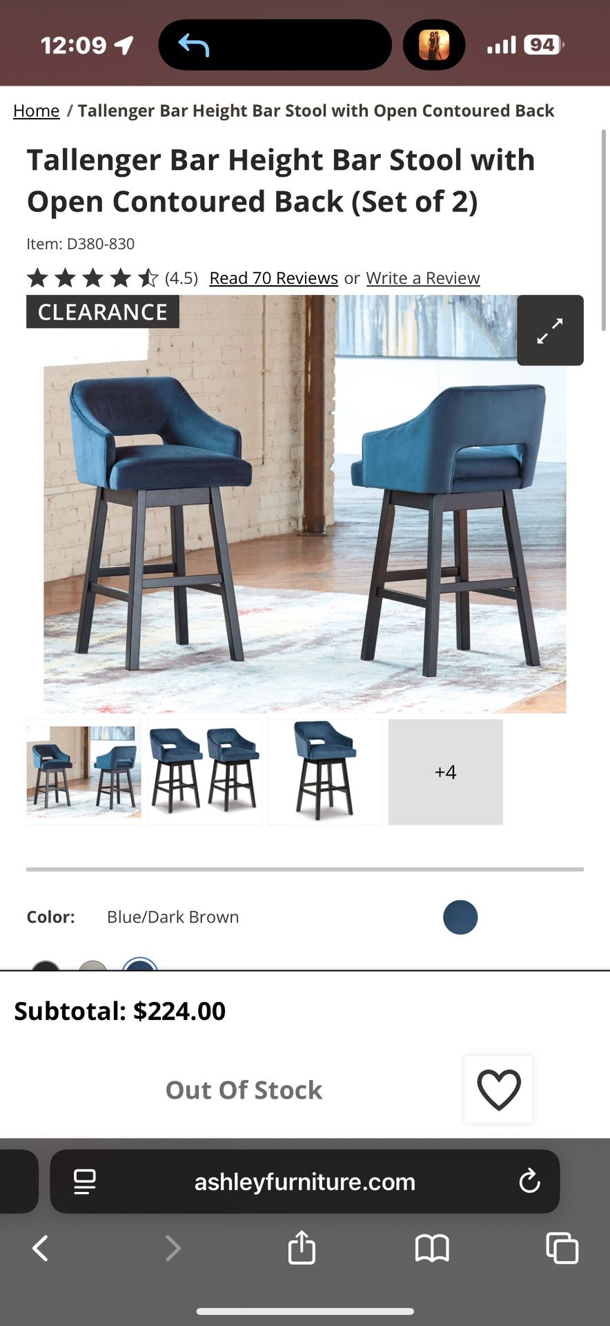 AshleyFurniture Bar Stools 