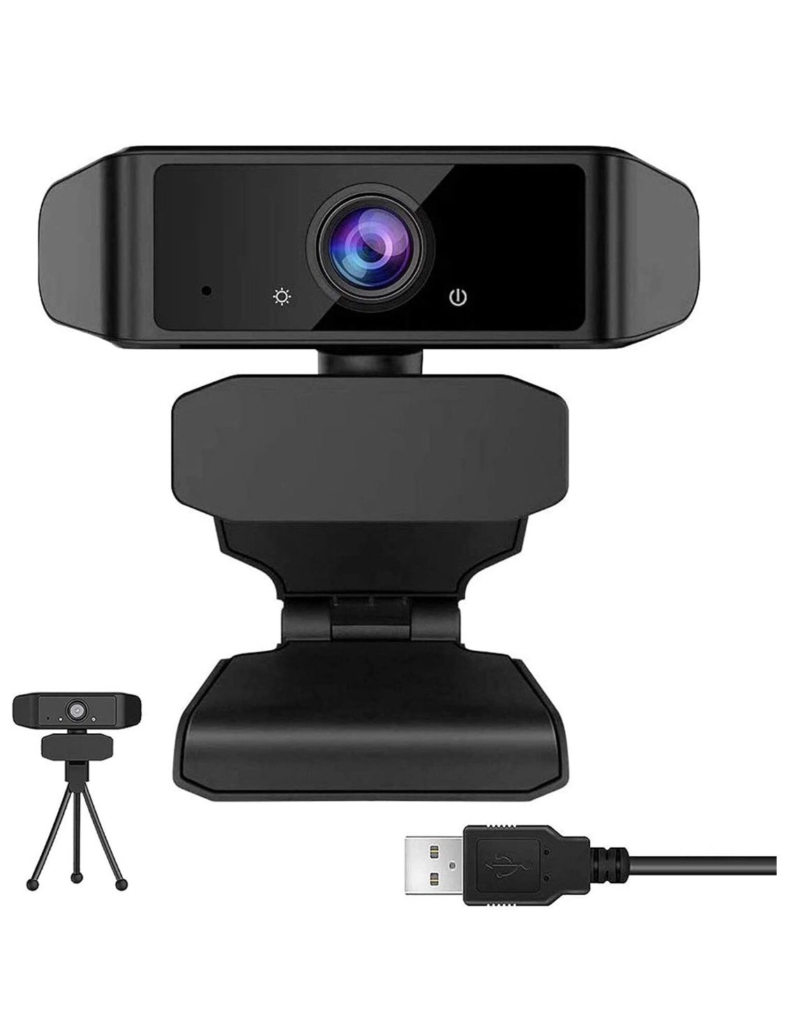 Brand New - Webcam with Microphone for Desktop - 1080p HD Full Gaming Computer Camera, Web Cameras for Computers, 110-Degree USB PC Webcam for Video