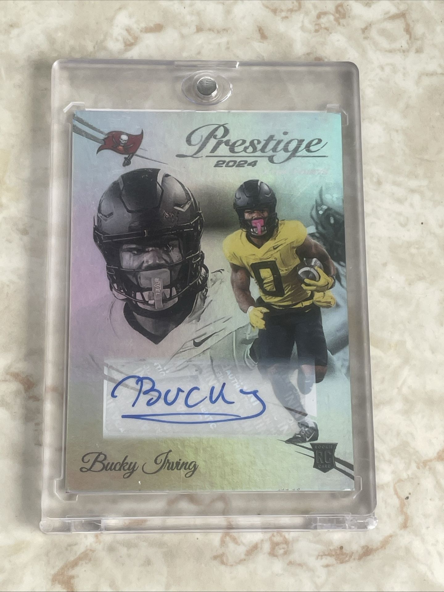 2024 Panini Prestige- Bucky Irving #379 Xtra Points Premium Signatures (AU, RC)