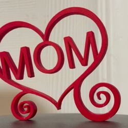 Mothers Day MOM Hearts