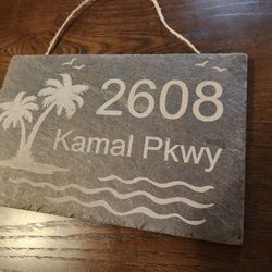 Slate Laser Engraved Address Signs