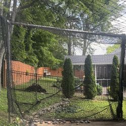 Batting Cage Netting With Poles