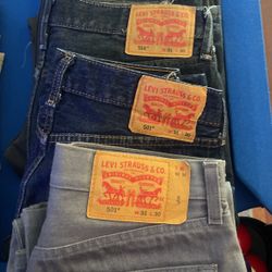 MENS 501 31x30 BLUE $20LIGHT GREY $20514 $20 541 $24