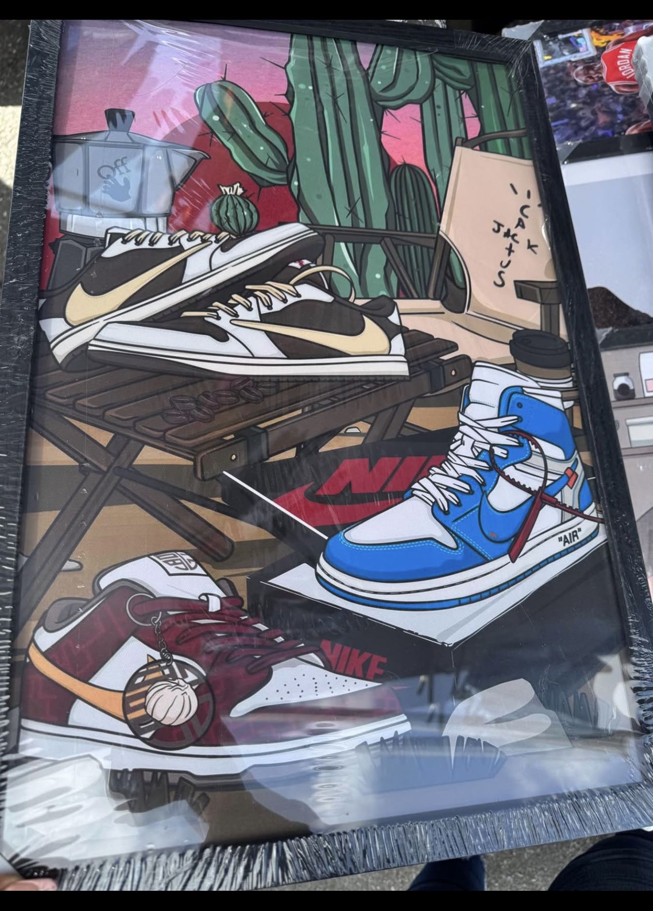 Big canvas wall art nike jordan cuadros decorativos grandes