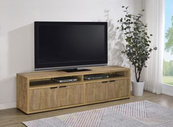 Tv Stand Max Tv size 85" Mango finish, New Especial price 