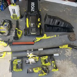 Mower, Pressure Washer, Garden, Tools Set and More.