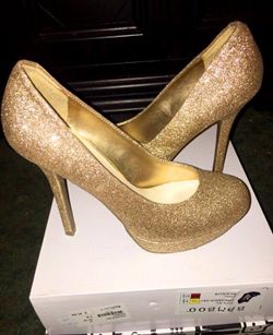 Sparkle Gold High Heels