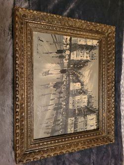 Antique art with frame