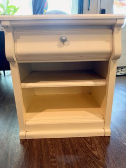 White nightstand