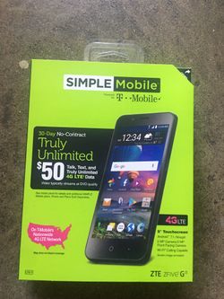 Brand New ZTE ZFIVE Simple Mobile Smartphone