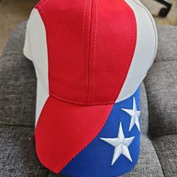 Kati Sportcap Supreme Red White Blue Star Stiped One Size StrapBack Ball Cap Hat