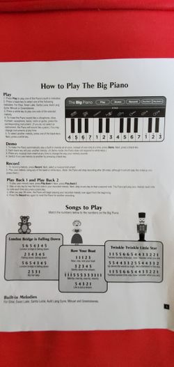 FAO Schwarz Big Piano Dance Mat for Sale in Glendale CA OfferUp