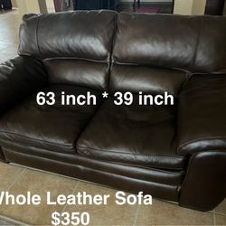 Leather Sofa Great Condition $330