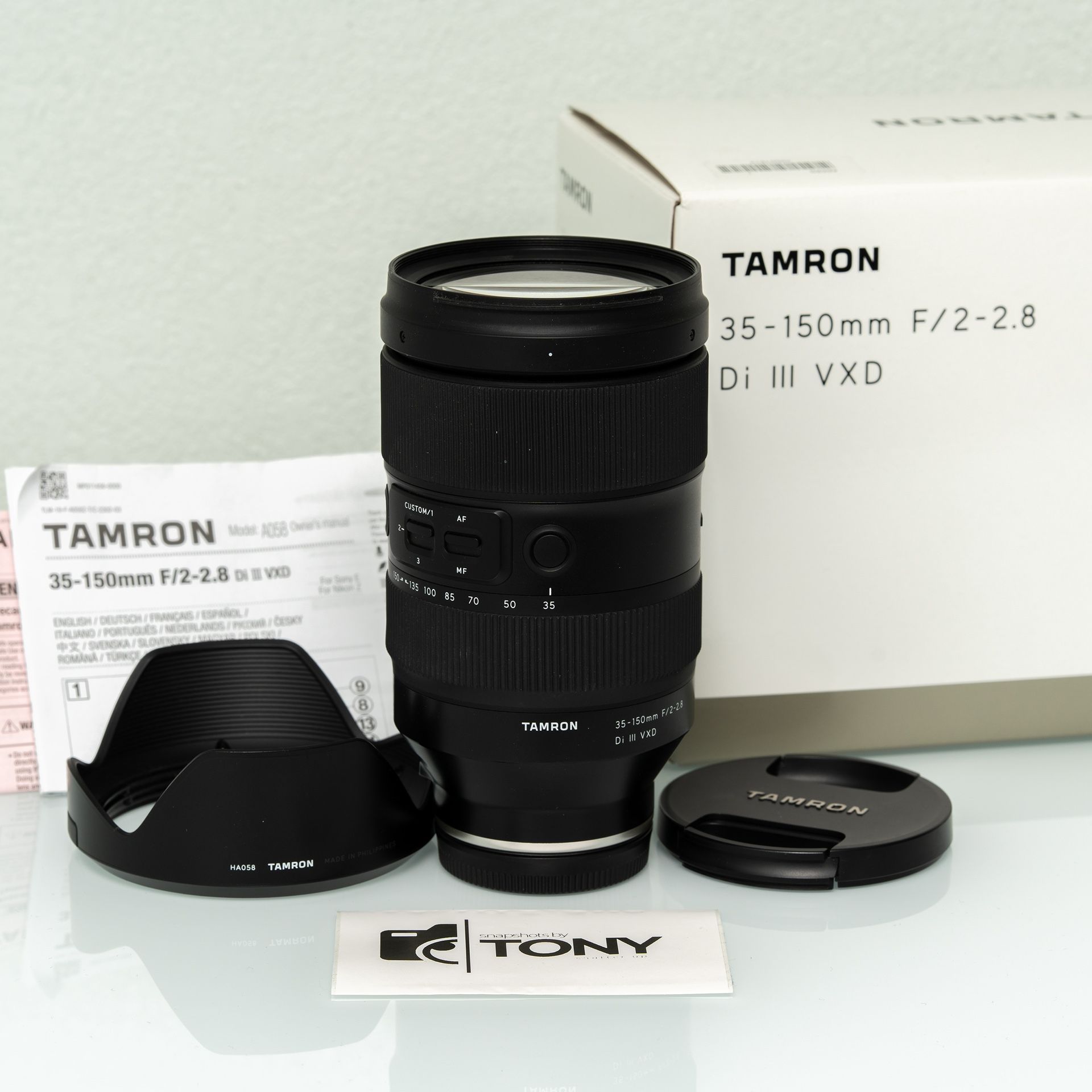 Tamron 35-150mm f2-2.8 Di III VXD Lens for Sony E mount