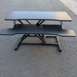 Lightly Used Adjustable Standing Desk Converter (Black)