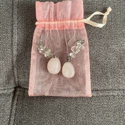 Rose Quartz Earrings 