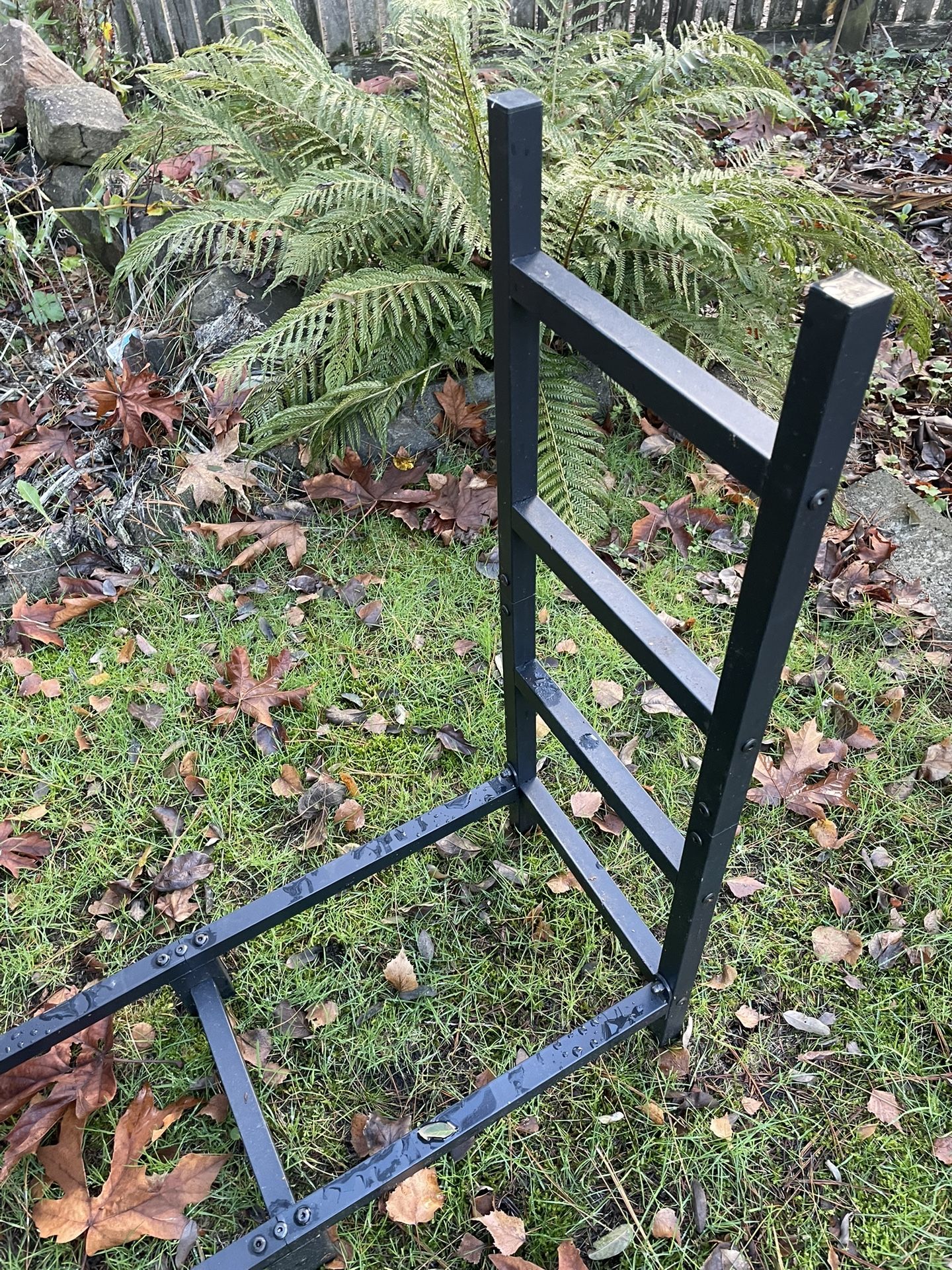 8ft Long Metal Firewood Rack