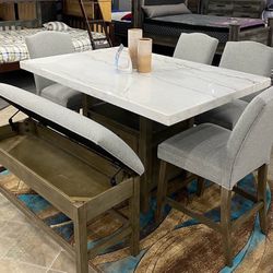 Dining Table ,storage Stool,4chairs