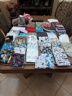 Large Fabric Scrap and Fat Quarter Lot - Disney, Marvel, Star Wars and more