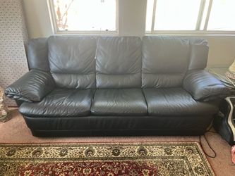 Black Leather Couch