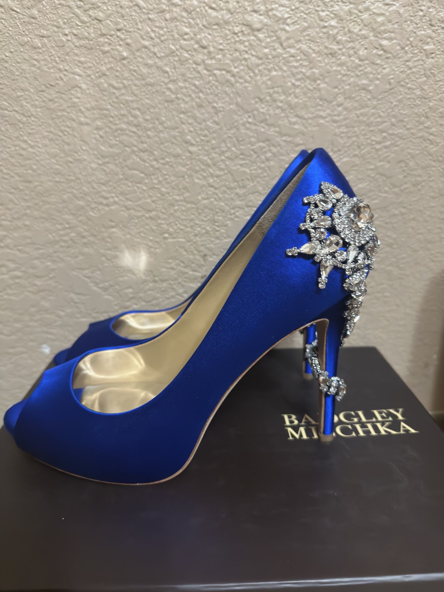 Badgley Mischka Peeptoe Heels