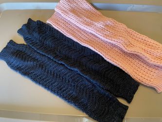 Pink And Blue Leg Warmers