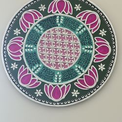 Indian Lippan Mirror Artwork 