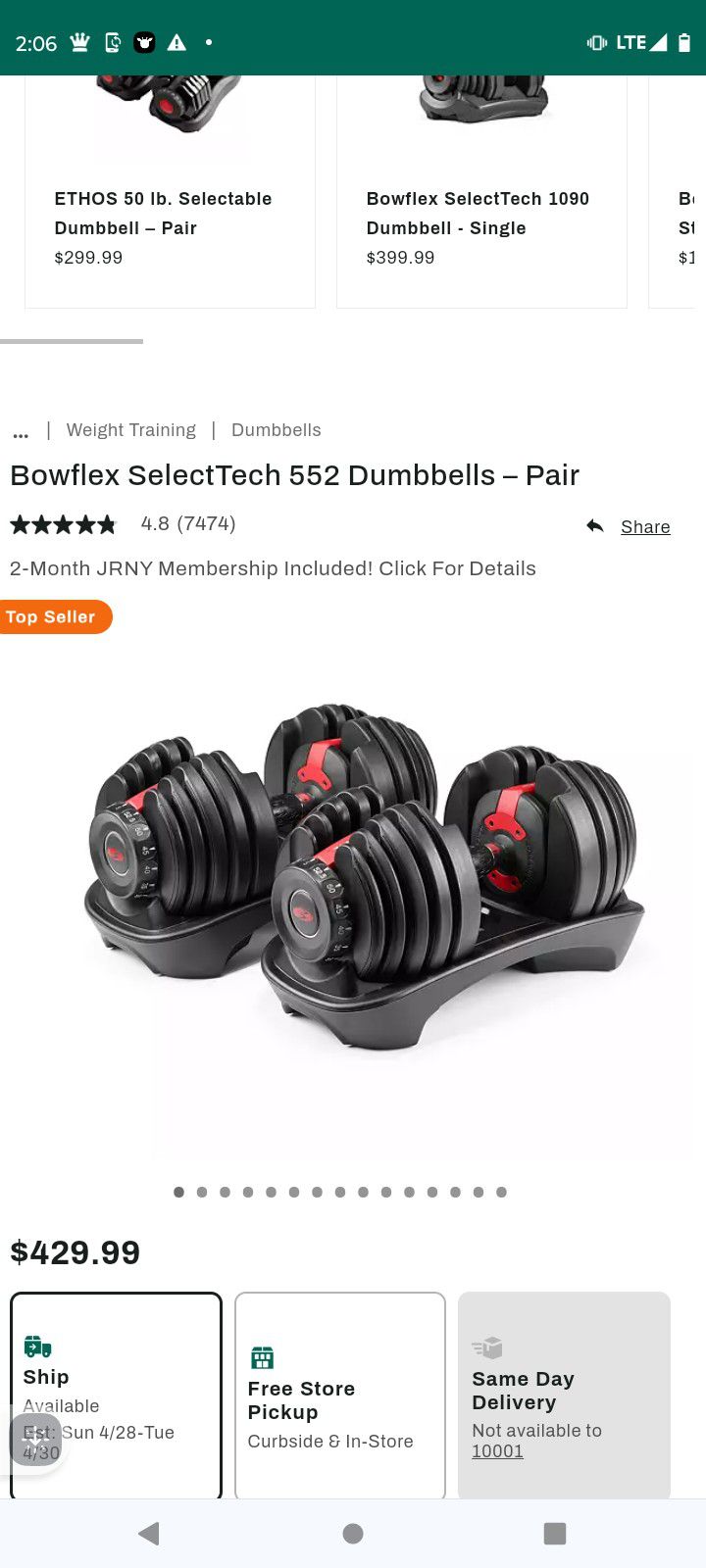 Bowflex Dumbbells 
