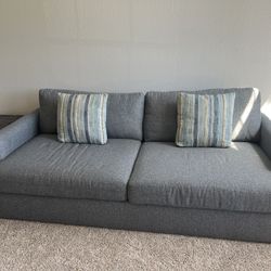 Dark gray Fabric Sofa And Oversized Chair