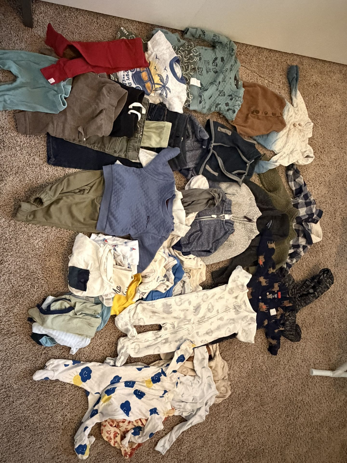 Big Bag Of Baby Boy Clothes 3m- 12m