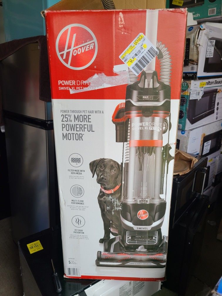 Hoover power drive swivel xl pet vacuum cleaner 