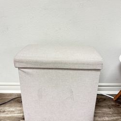 Cushioned Fabric Ottoman
