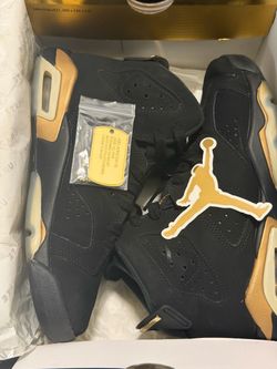 Air Jordan 6 Black Gold Sneakers