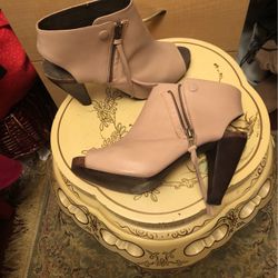 Joie Nude Leather Bootie.9