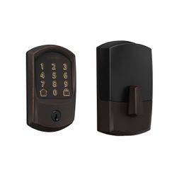Schlage Encode Smart WiFi Deadbolt Lock Aged Bronze BE489WB GRW 716 Greenwich