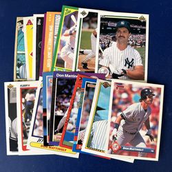 Don Mattingly Baseball Card Lot 