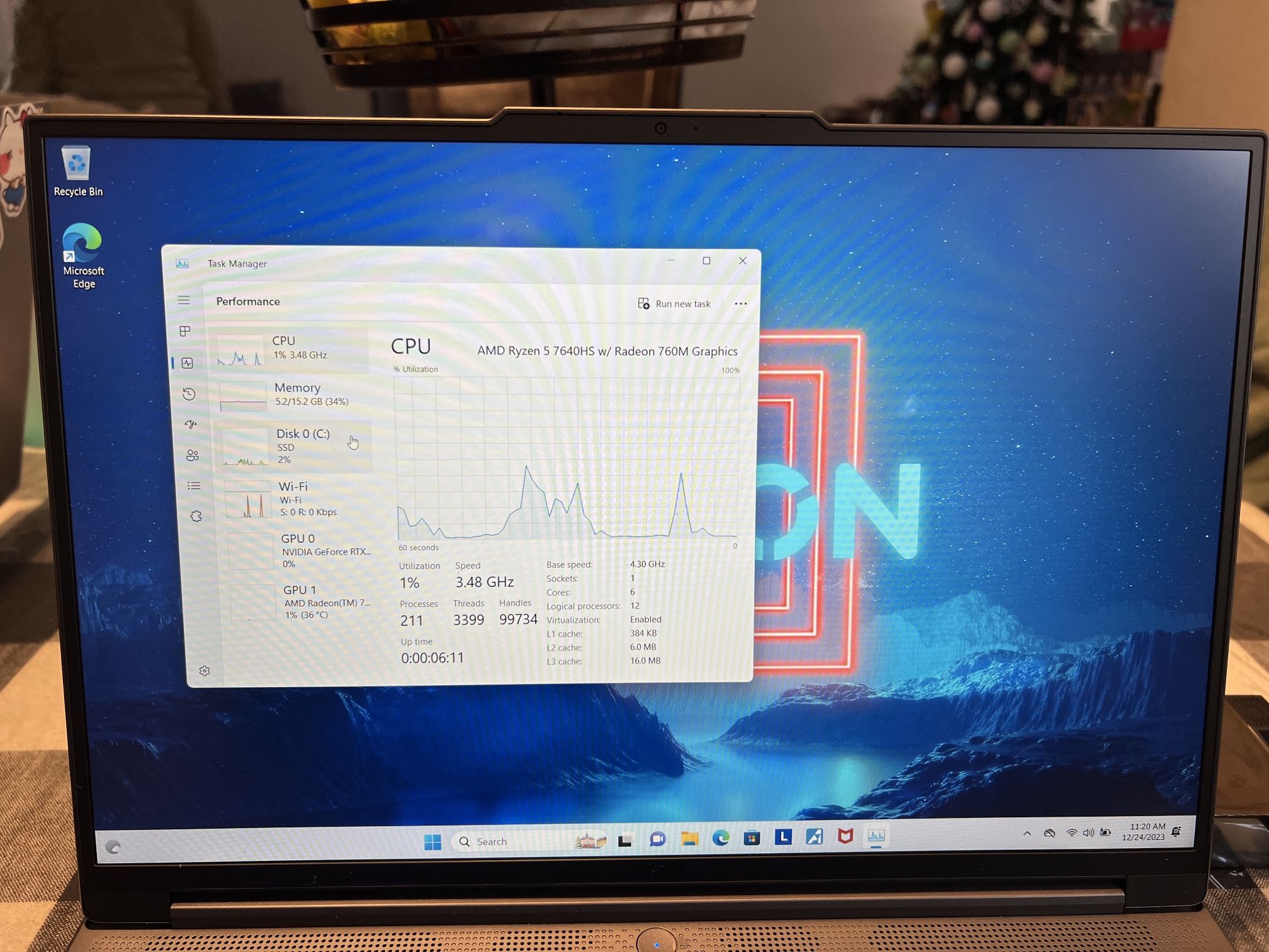 Lenovo Legion Slim 5 16” Laptop WUXGA Rtx 4060 Ryzen 5 7640HS 16gb Ram 512gb Ssd