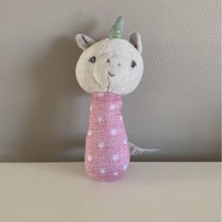 Ingenuity Unicorn Rattle For Baby Girl
