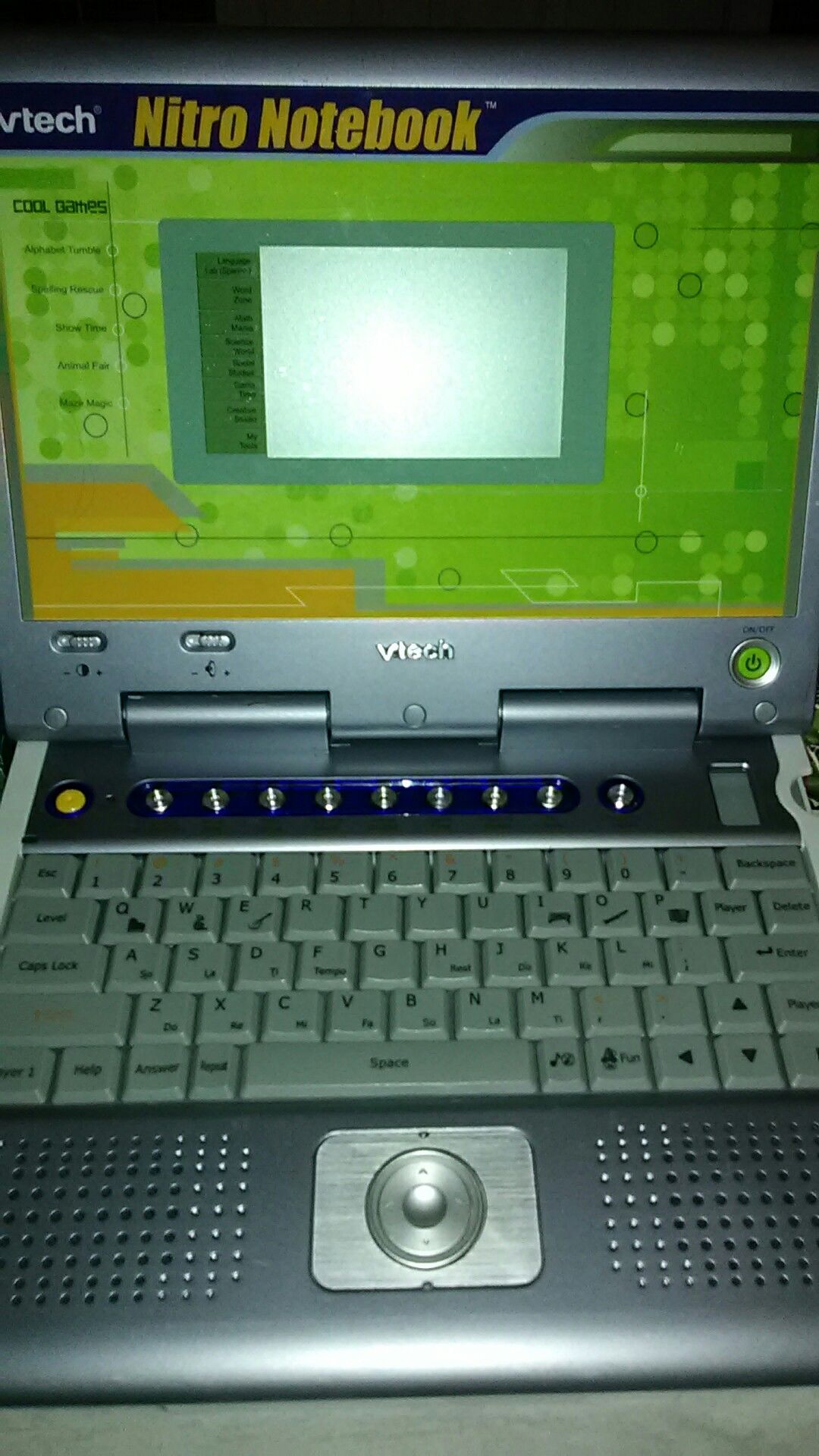 Rare Vtech Nitro Notebook Pre-installed Programs LapTop PC Learning Education Toy