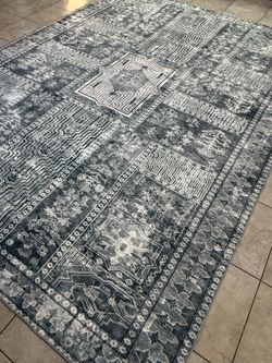 Vintage style premium machine washable area rug - 9x12 feet - G57