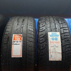 Single Used Tires 245/40/19
