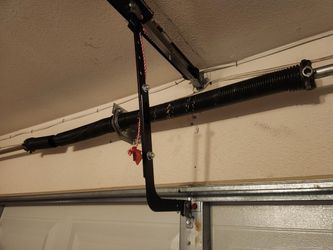 Overhead Garage Door Spring Opener Off Track Replace Adjustment And Parts