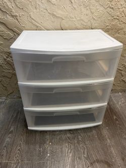 Sterilite Wide 3-Drawer Plastic Storage Organizer - White - See My Other Items 😎