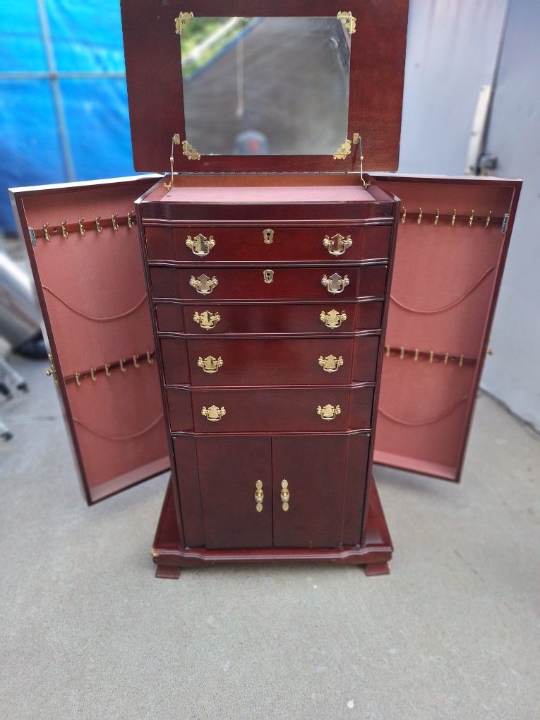 Vintage Jewelry Armoire