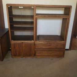 Solid Wood Entertainment Center