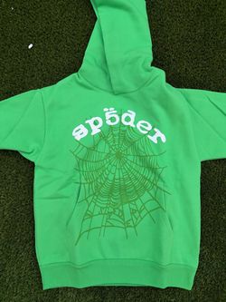 green hoodie