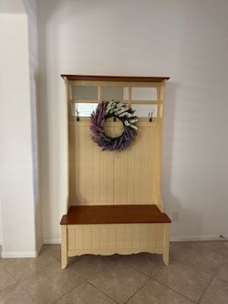 Hall Tree with Bench and shoe storage