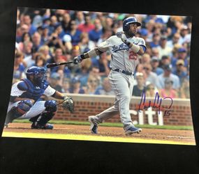 Carl Crawford signed 11X14 Photo w/proof