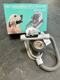 Dog Grooming Vacuum Kit, 7-in-1 Pet Hair Vacuum for Shedding