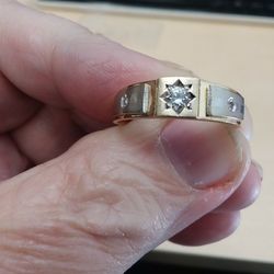 Mens Stainless Steel  Wedding Band 